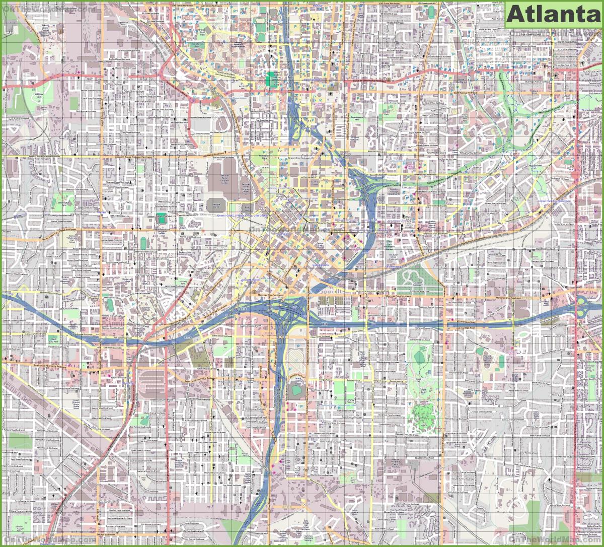 Карта улиц Атланты